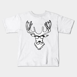 Hipster Deer Kids T-Shirt